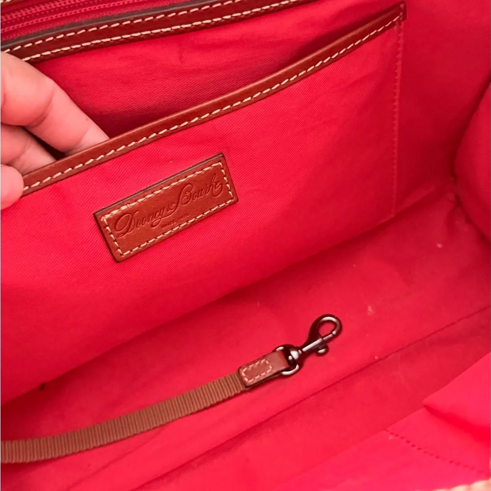 Dooney & Bourke Tan Suede Tote - Picture 8 of 10